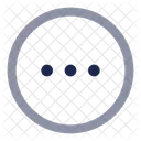 Cercle de points de menu  Icône