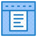 Menu Suspenso Guias Layout Da Web Ícone