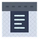 Menu Suspenso Guias Layout Da Web Ícone