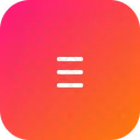 Menu Bar Linien Symbol