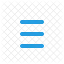 Menu Bar Linien Symbol