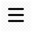 Menu Bar Linien Symbol