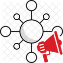 Marketing Viral Viral Mercadeo Icono