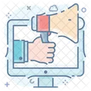 Marketing Online Sitio Web De Marketing Marketing Viral Icono