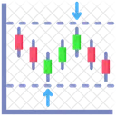 Mercado De Acoes Mercado Grafico Ícone