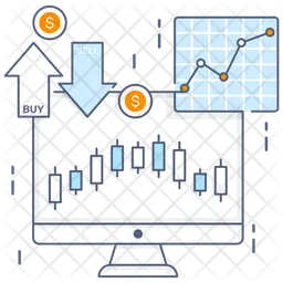Mercado de ações  Ícone