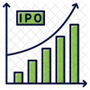 Crescer Grafico Ipo Grafico Mercado De Acoes Ícone