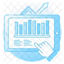 Mercado De Valores Datos En Linea Analisis De Datos Icono