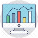 En Linea Acciones Mercado Icono