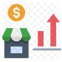 Mercado Em Crescimento Negocios Lucro Ícone
