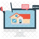 Mercado Imobiliario Agencia Propriedade Online Ícone