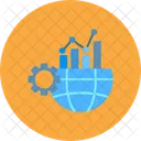 Mercados Globales Financieros Globales Icono