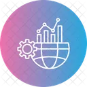 Mercados Globales Financieros Globales Icono