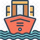 Mercantilism Ship Sea Icon