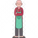 Merceeiro Vendedor Loja Ícone
