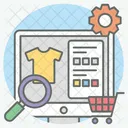 Merchandise Product Search Online Shopping Icon