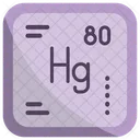 Mercury Chemistry Periodic Table Icon