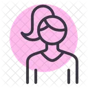 Dame Femme Avatar Icon