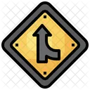 Merging Road  Icon