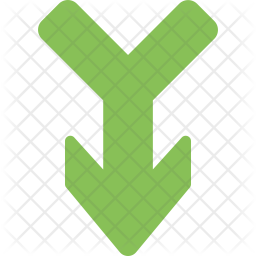 Merging Traffic Sign Icon