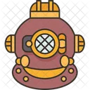 Mergulho Capacete Sob Icon