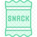 Snack Duotono Linea Icono Icono