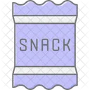 Snack Lineal Color Icono Icono