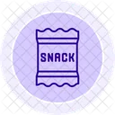 Icono De Circulo De Color De Snack Icono