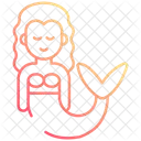 Mermaid Fairy Tale Magic Wand Icon