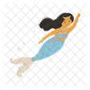Cute Mermaid Girl Icon