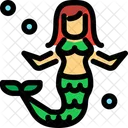 Mermaid Girl Fairy Icon