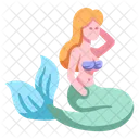 Mermaid Fish Sea Icon