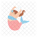 Cute Mermaid Girl Icon