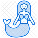 Mermaid Fairy Tale Magic Wand Icon