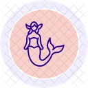 Mermaid Ocean Marine Icon