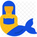 Mermaid Nautical Siren Sea Creature Icon