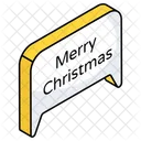 Merry Christmas Happy Christmas Christmas Wishing Message Icon