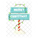 Merry Christmas Board  Icon