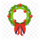 Merry Christmas Wreath Christmas Wreath Icon