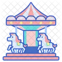 Merry Go Round Hoourse Carousel Spining Carousel Icon