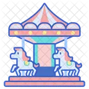 Merry Go Round Hoourse Carousel Spining Carousel Icon