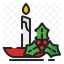 Candle Christmas Traditions Christmas Decorations Icon