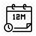 Mes Calendario Programacao Ícone