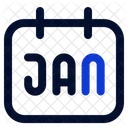Mes Calendario Data Ícone