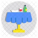Mesa de café  Icono