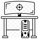 Mesa De Configuracao Local De Trabalho Negocios Ícone