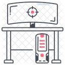 Mesa De Configuracao Local De Trabalho Negocios Ícone