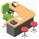 Mesa De Empleador Lugar De Trabajo Mesa De Trabajo Icon