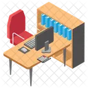 Mesa De Empleador Lugar De Trabajo Mesa De Trabajo Icon