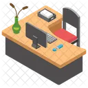 Mesa De Empleador Lugar De Trabajo Mesa De Trabajo Icon